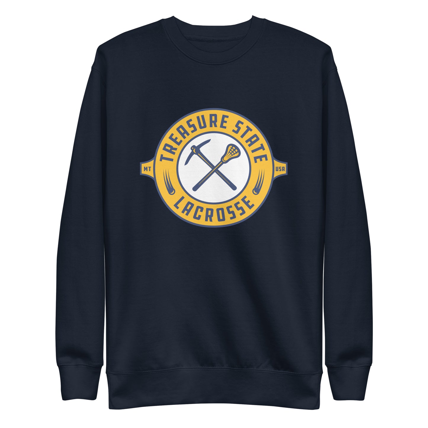Adult Treasure State Lacrosse Cotton Heritage Premium Sweatshirt