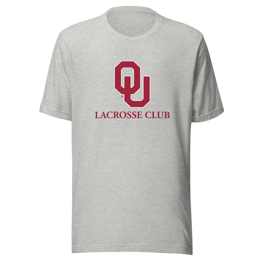 Adult Oklahoma University Lacrosse Bella + Canvas T-shirt