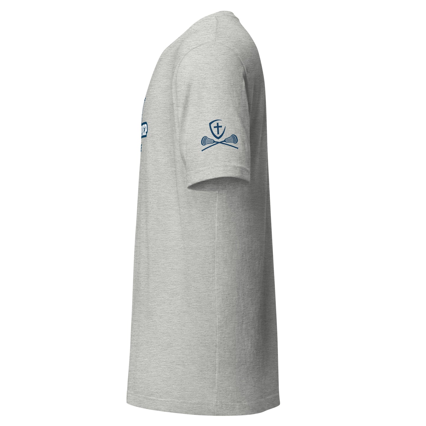 Adult Gonzaga Prep Lacrosse Bella + Canvas Short Sleeve Cotton Tee w/ Sleeve Print