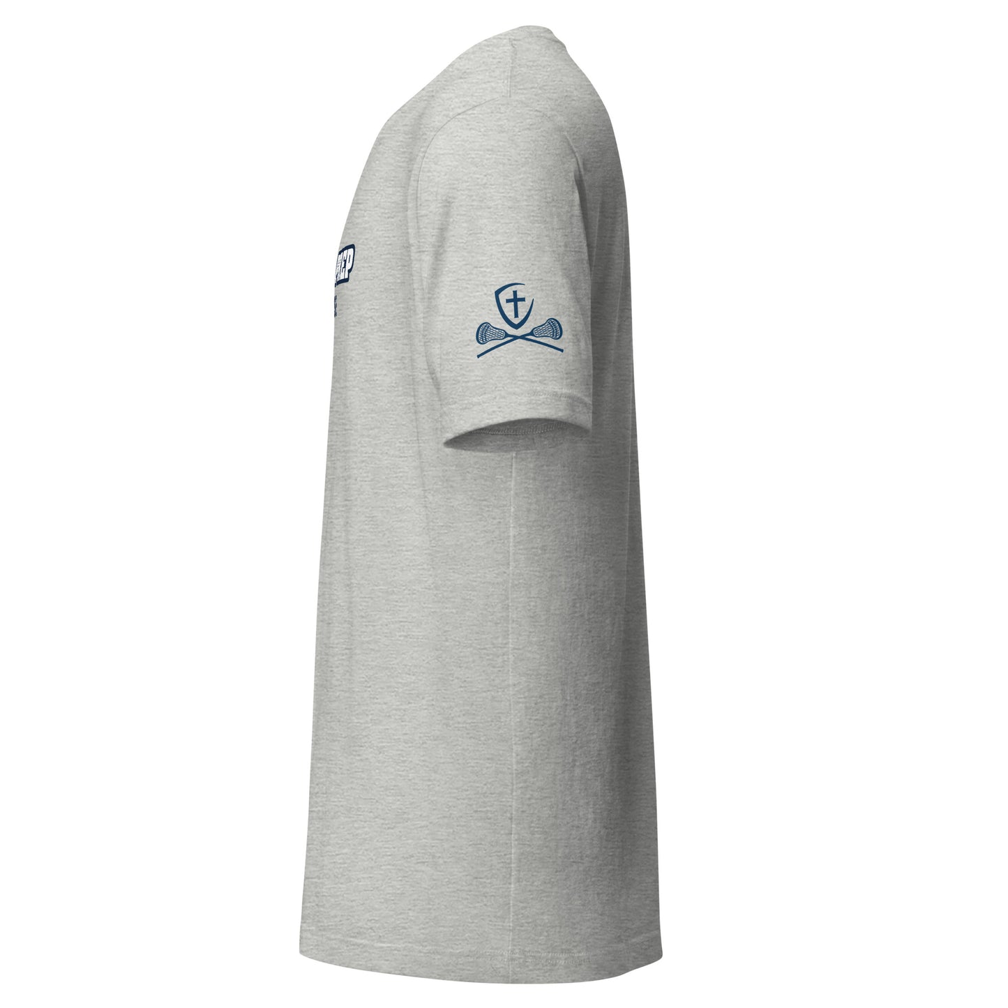 Adult Gonzaga Prep Lacrosse Bella + Canvas Short Sleeve Cotton Tee w/ Sleeve Print