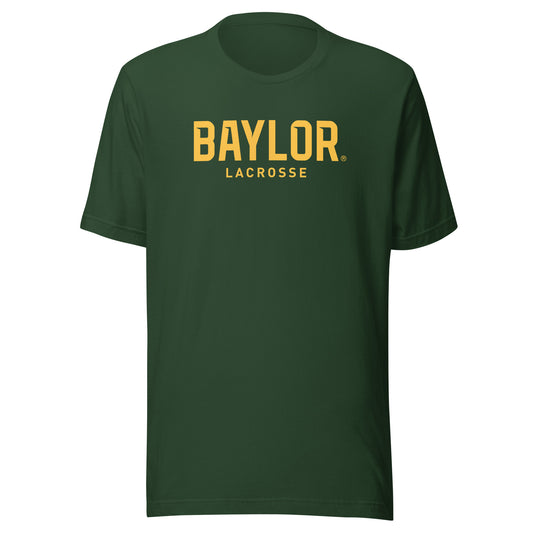 Adult Baylor Lacrosse Bella + Canvas T-shirt