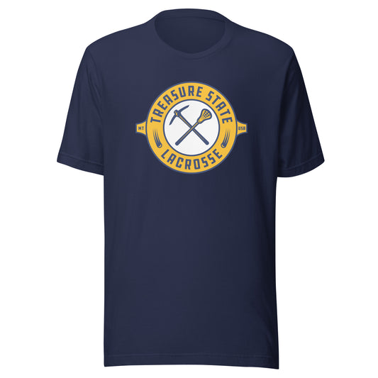 Adult Treasure State Lacrosse Bella + Canvas T-shirt