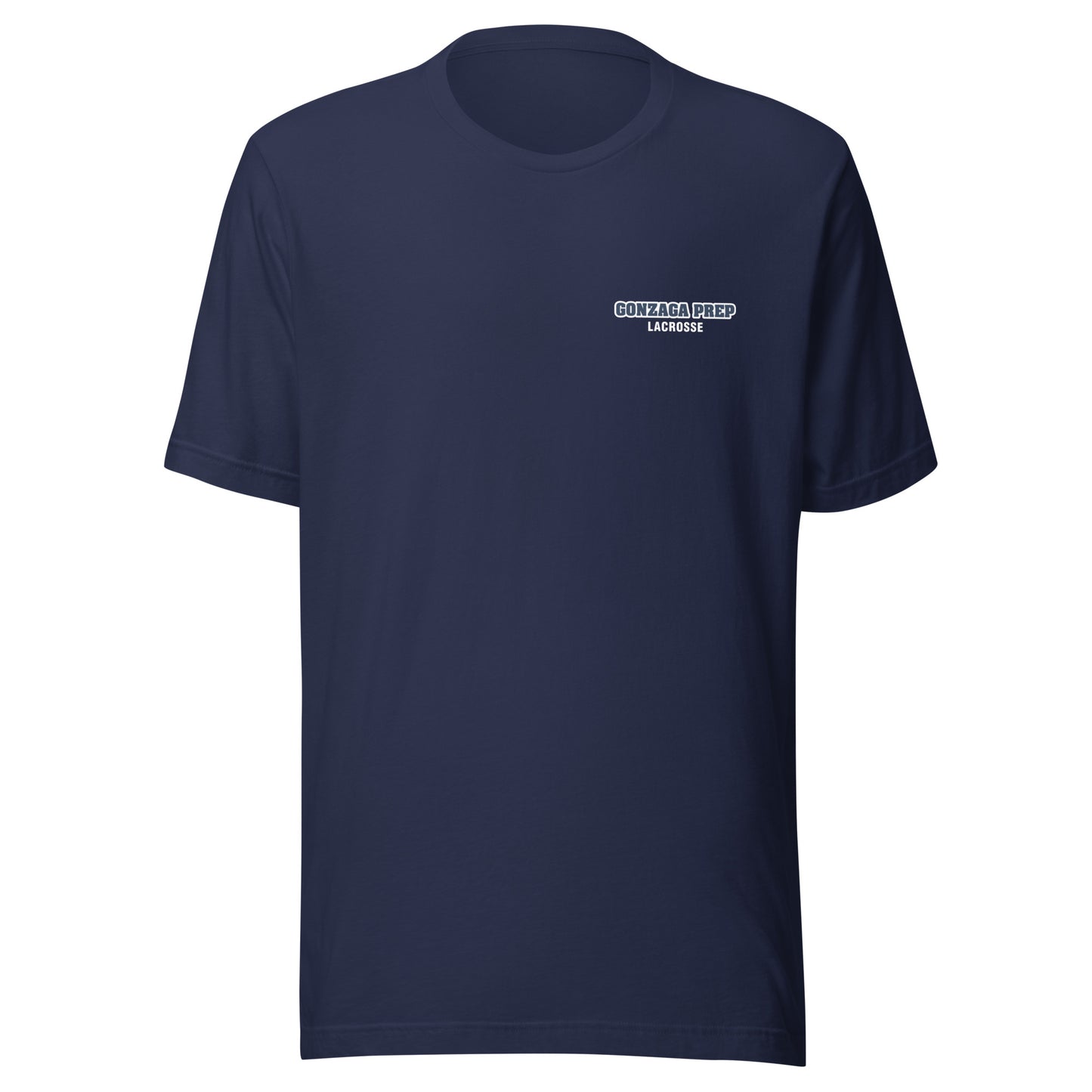 Adult Gonzaga Prep Lacrosse Bella + Canvas T-shirt