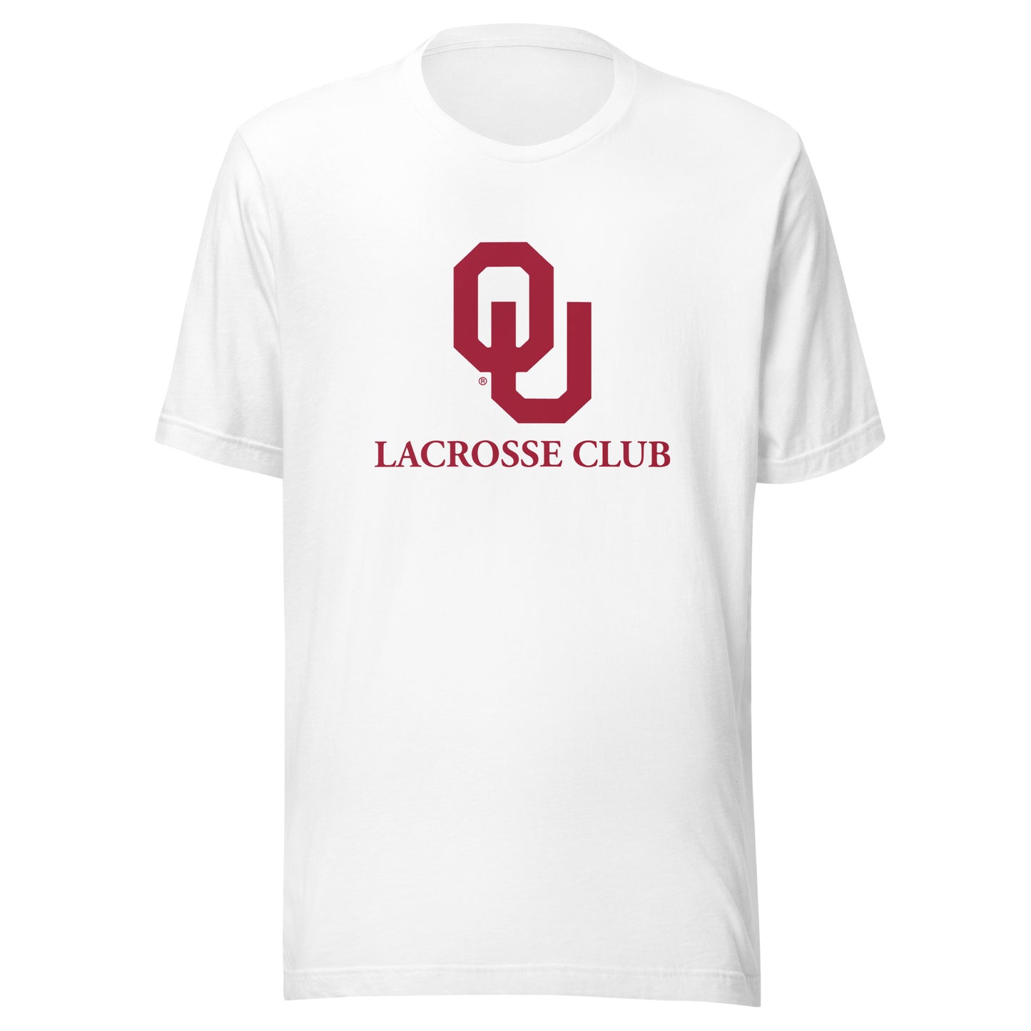 Adult Oklahoma University Lacrosse Bella + Canvas T-shirt