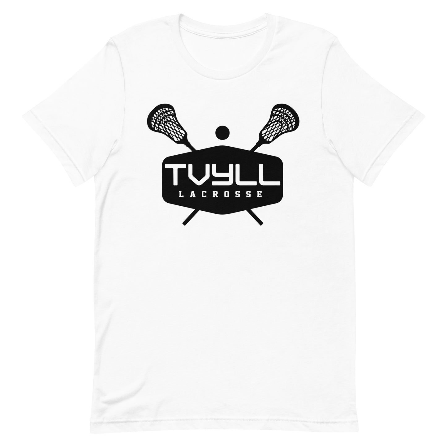 Adult TVYLL Lacrosse Bella + Canvas Short Sleeve Cotton Tee