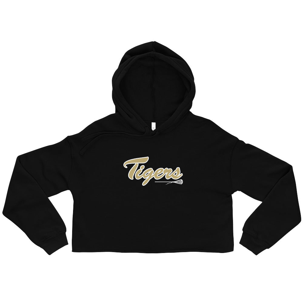 Adult Drip Tigers Lacrosse Bella + Canvas Crop Hoodie