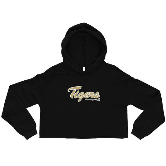 Adult Drip Tigers Lacrosse Bella + Canvas Crop Hoodie