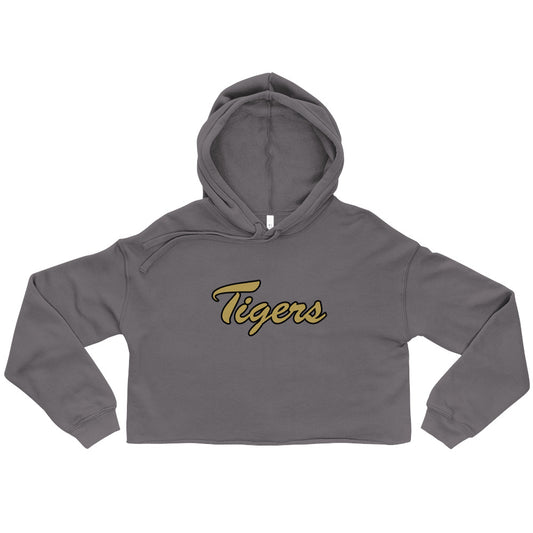 Adult Drip Tigers Lacrosse Bella + Canvas Crop Hoodie