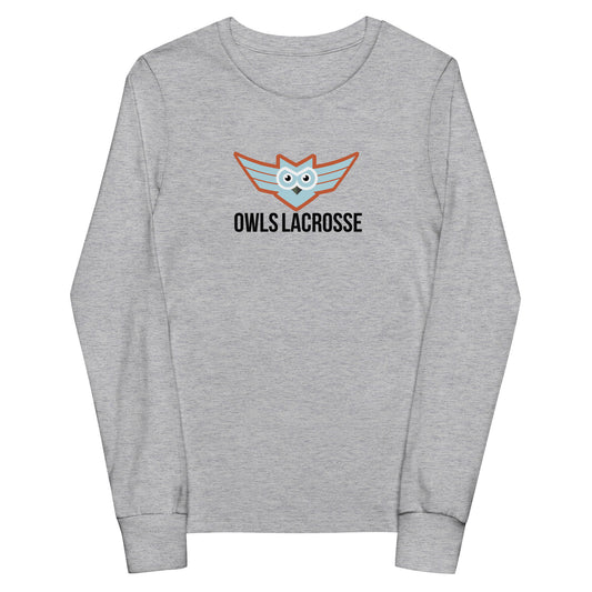 Youth OWLS Lacrosse Bella + Canvas Long Sleeve Cotton Tee