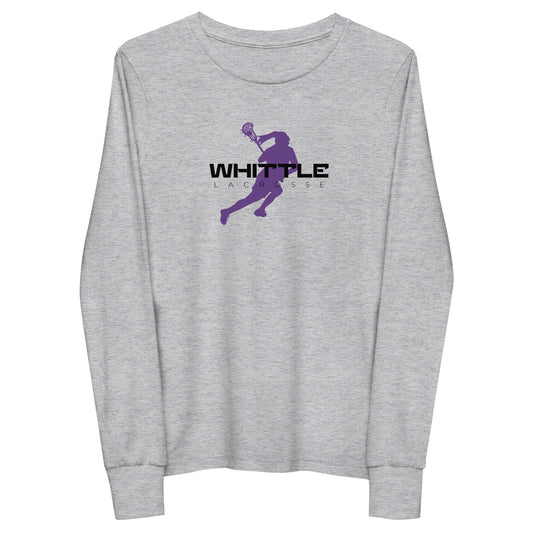 Youth Whittle Lacrosse Gildan Long Sleeve Tee