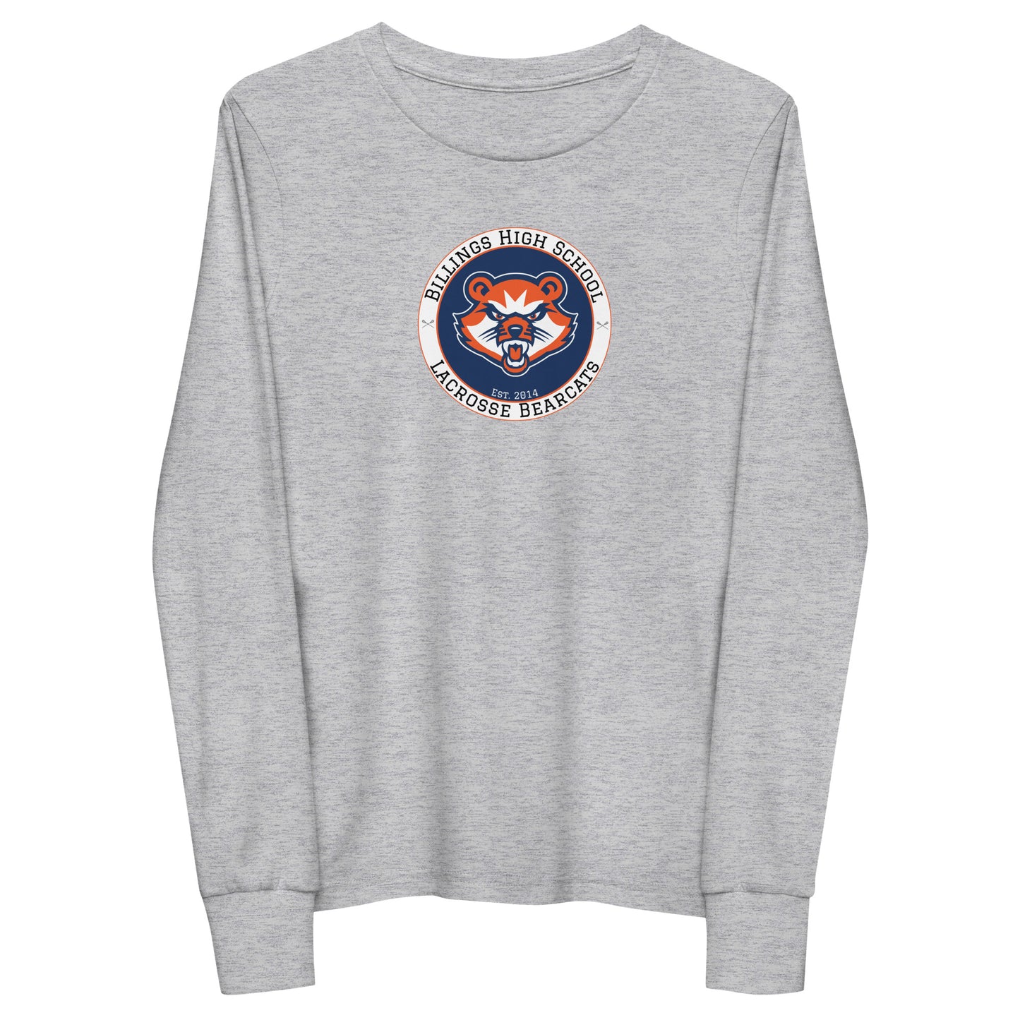 Youth Billings Bearcats Lacrosse Gildan Long Sleeve Tee