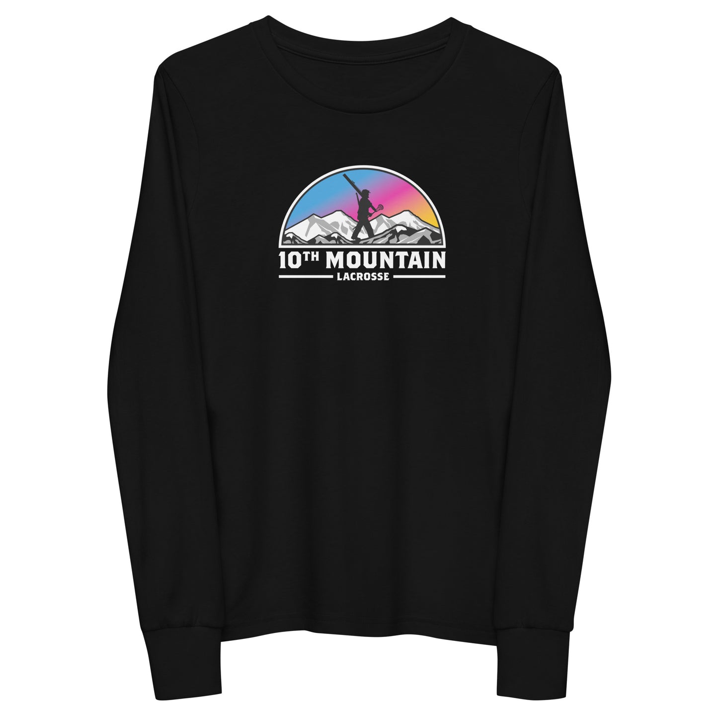 Youth 10th Mountain Lacrosse Long Sleeve Tee