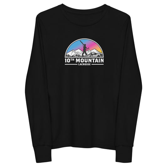 Youth 10th Mountain Lacrosse Long Sleeve Tee