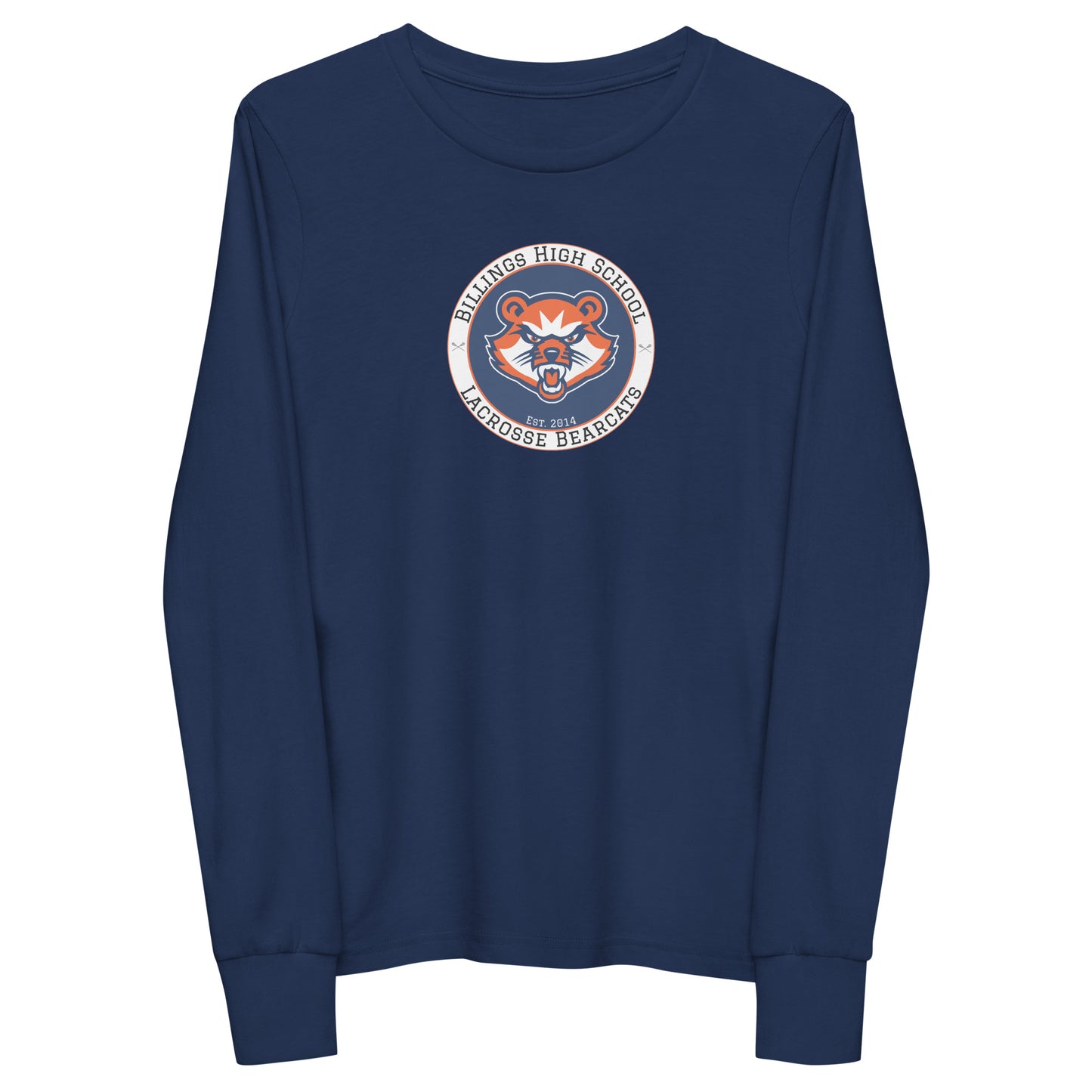 Youth Billings Bearcats Lacrosse Gildan Long Sleeve Tee