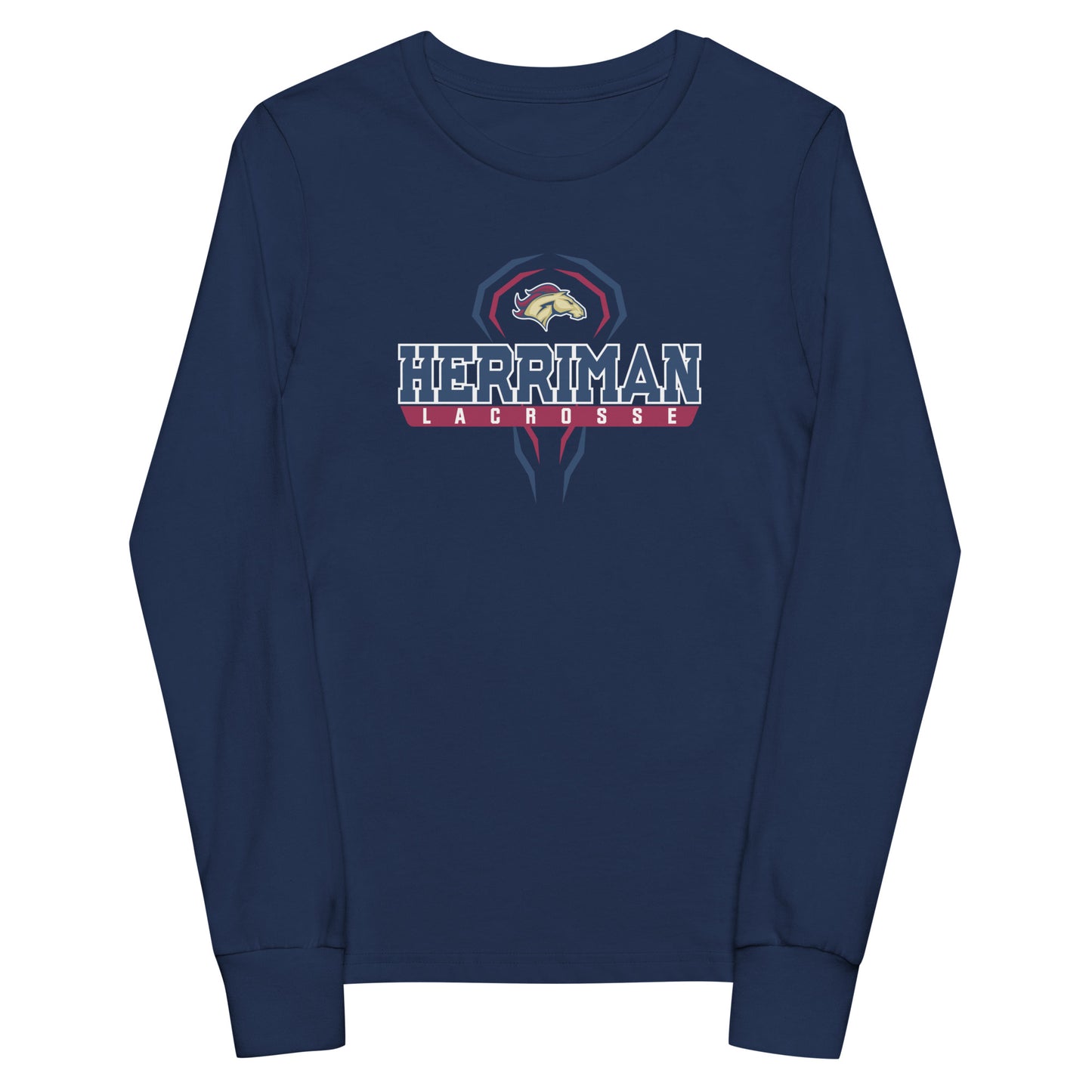 Youth Herriman Lacrosse Gildan Long Sleeve Tee