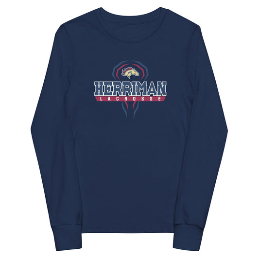 Youth Herriman Lacrosse Gildan Long Sleeve Tee