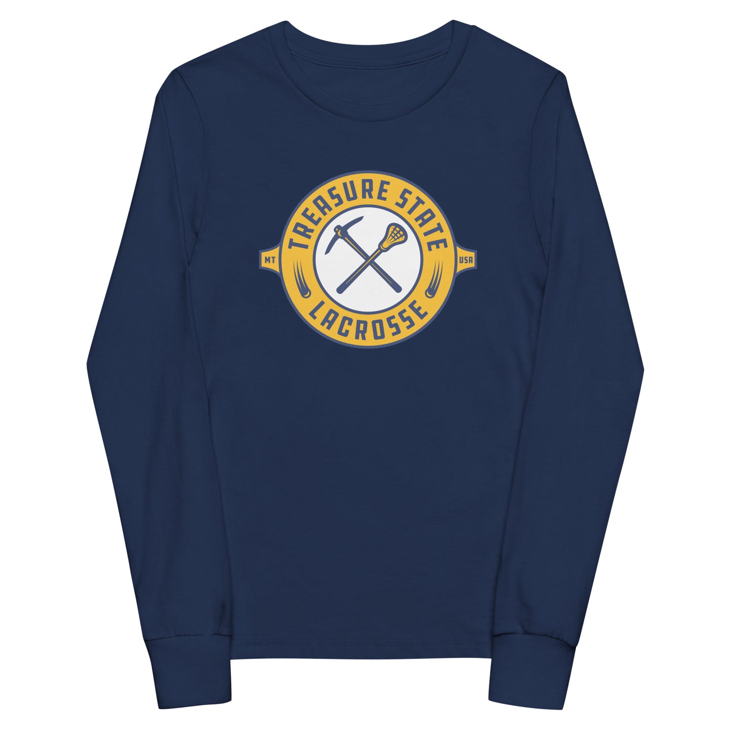 Youth Treasure State Lacrosse Bella + Canvas Long Sleeve Shirt