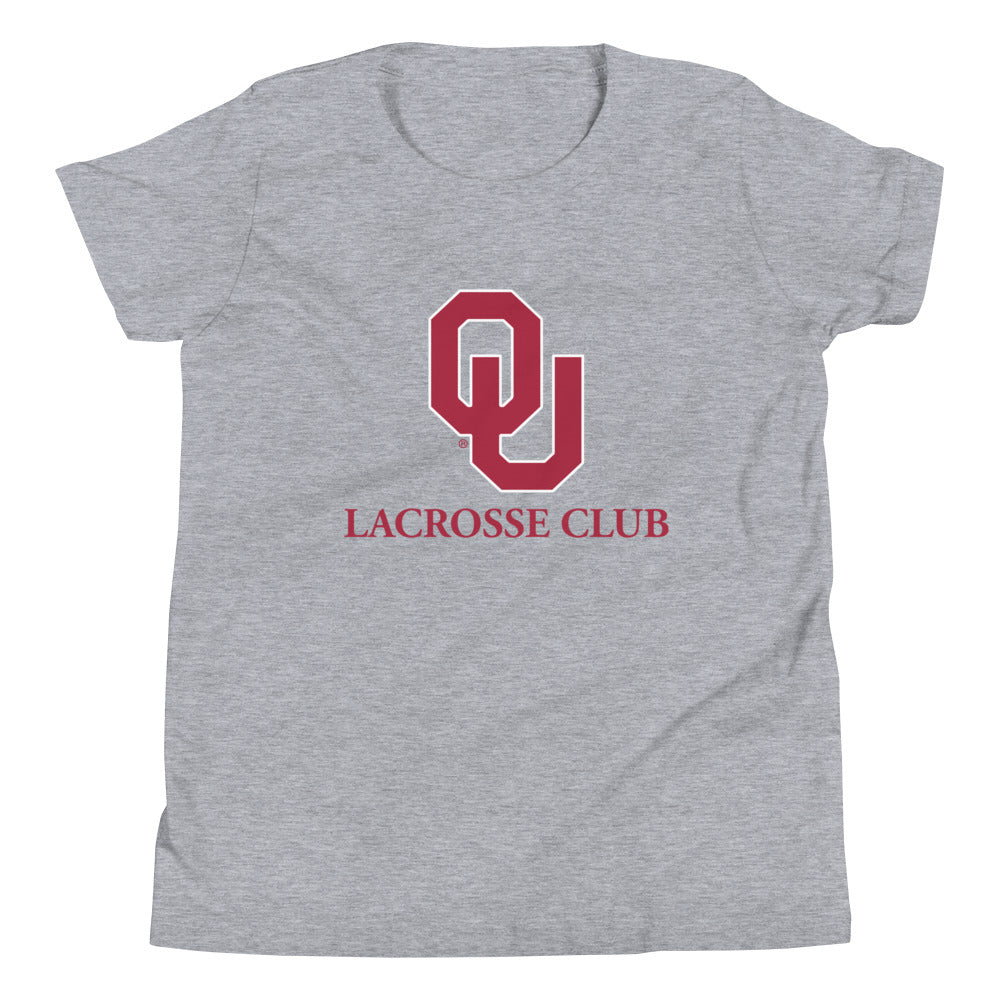 Youth Oklahoma University Lacrosse Bella + Canvas Short Sleeve T-Shirt