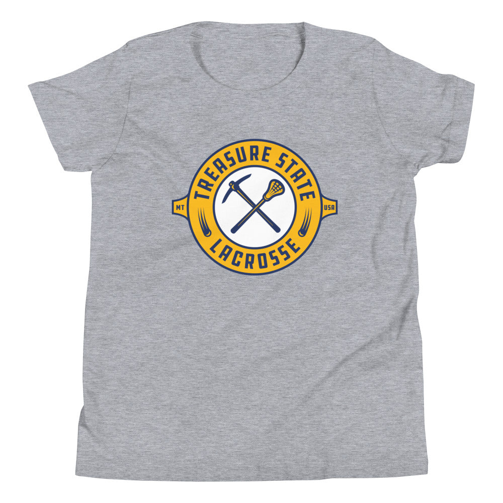 Youth Treasure State Lacrosse Bella + Canvas Short Sleeve T-Shirt