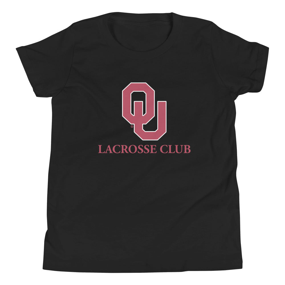 Youth Oklahoma University Lacrosse Bella + Canvas Short Sleeve T-Shirt