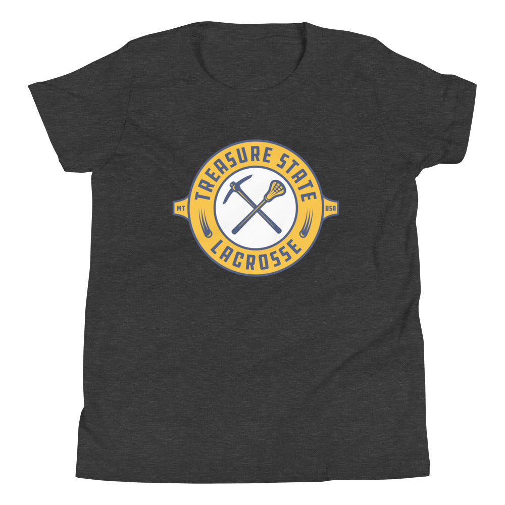 Youth Treasure State Lacrosse Bella + Canvas Short Sleeve T-Shirt